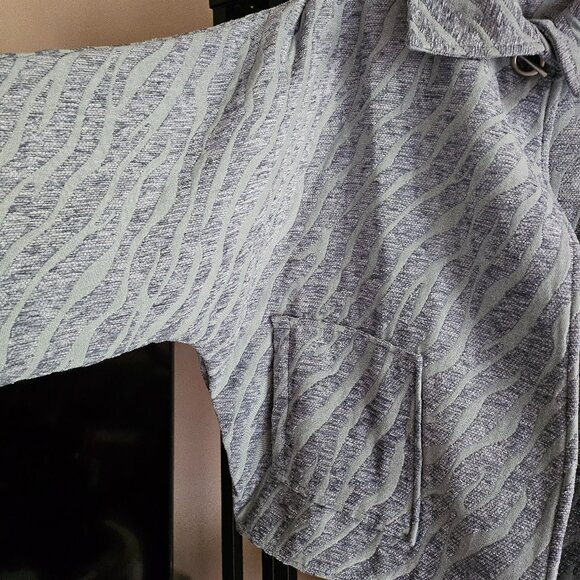 MARLA WYNNE COLLECTION JACKET WITH TOGGLE CLOSURE SIZE M POWER BLUE - Picture 3 of 5